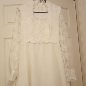 Vintage 1970 wedding dress